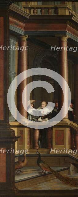 A Seven-Part Decorative Sequence: An Outdoor Stairway, 1630-1632. Creator: Dirck van Delen.