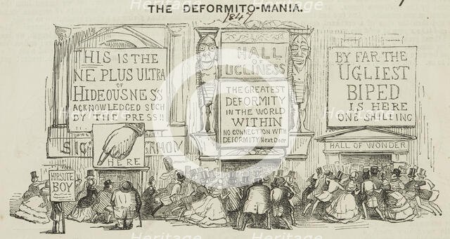 The Deformito-Mania, 1847.  Creator: Unknown.