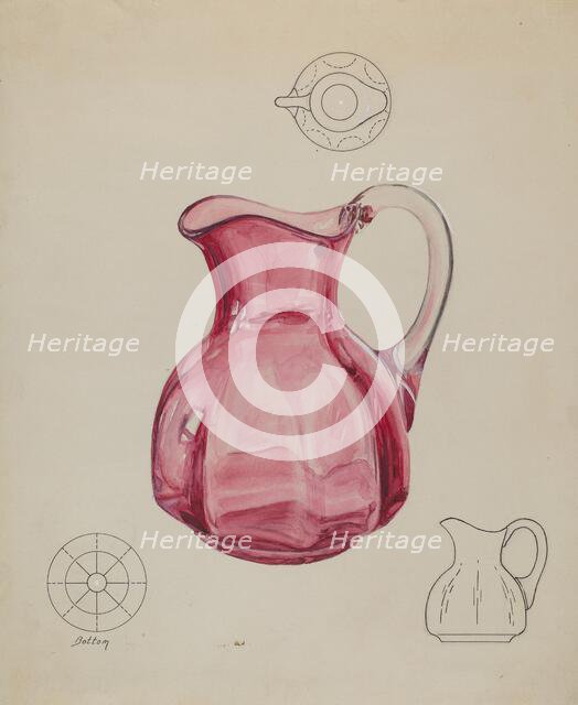 Ruby Pitcher, c. 1936. Creator: Ralph Atkinson.