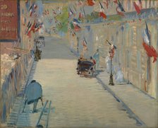 The Rue Mosnier with Flags, 1878. Artist: Manet, Édouard (1832-1883)