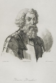 Dmitry Donskoy (1350-1389), Prince of Moscow, and Grand Prince of Vladimir, 1839. Creator: Mme Lesueur.