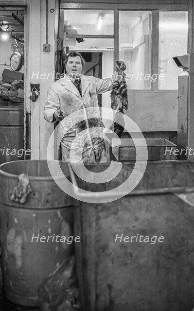 Smithfield Meat Market, City of London, January 1980. Creator: Peter Thompson.