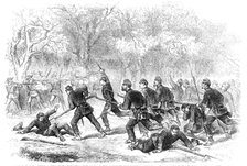 The Civil War in America: the fight at Ball's Bluff, Upper Potomac - desperate effort made..., 1861. Creator: Unknown.