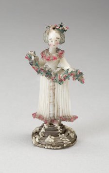 Woman with Garland, France, 1750/99. Creator: Verres de Nevers.