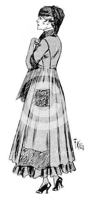 Woman's wrap with crêpe hem and silk veil, 1915. Artist: Unknown