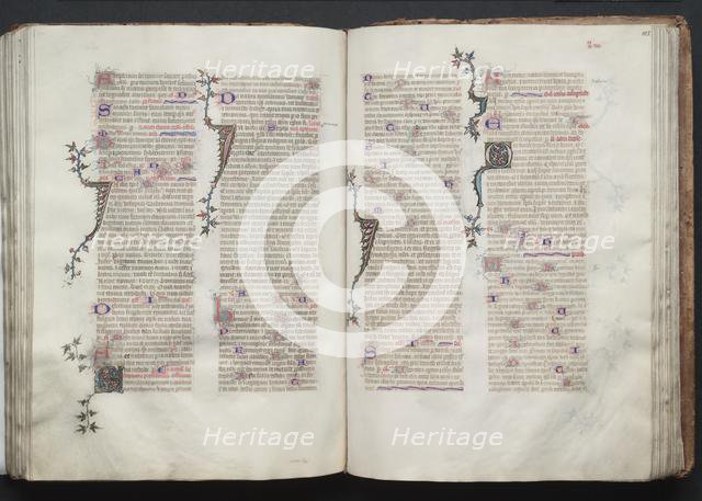 The Gotha Missal: Fol. 105r, Text, c. 1375. Creator: Master of the Boqueteaux (French); Workshop, and.