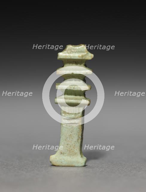 Pair of Djed-Pillar Amulets, 380-30 BC. Creator: Unknown.