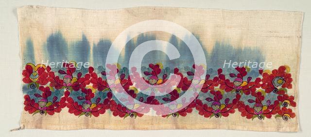 Embroidered Towel, 19th century. Creator: Unknown.