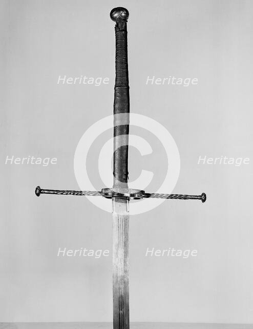 Two-Handed Sword, Germany, mid-16th century. Creator: Unknown.