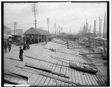 Oyster luggers at New Orleans, La., c1906. Creator: Unknown.