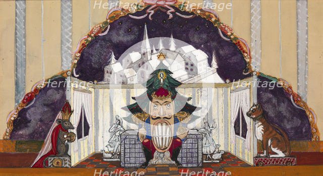Stage design for the ballet The Nutcracker by P. Tchaykovsky. Artist: Sudeykin, Sergei Yurievich (1882-1946)