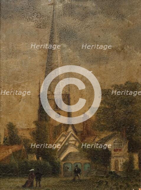 Solihull Church, 1870. Solihull, West Midlands. Creator: Unknown.