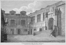 View of the courtyard, Leathersellers' Hall, City of London, 1803. Artist: James Peller Malcolm