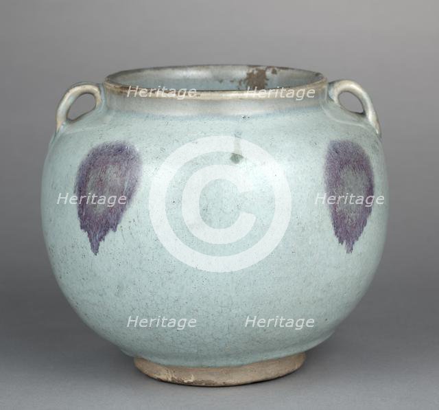 Two-Eared Jar, 1200s-1300s. Creator: Unknown.