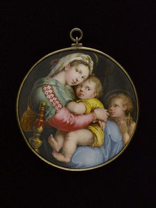 Madonna in the Chair, after Raphael, 1782. Creator: Nicolas Andre Courtois.