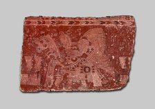 Mural Fragment Representing a Ritual of World Renewal, A.D. 500/600. Creator: Unknown.