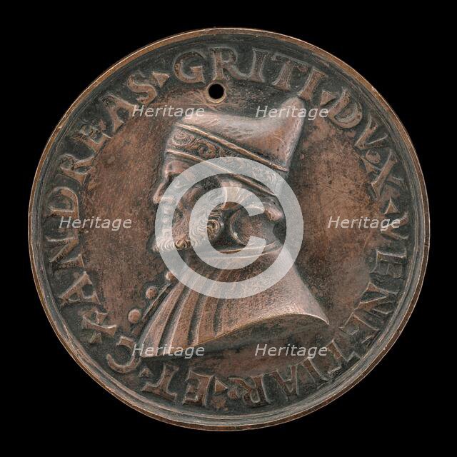 Andrea Gritti, 1455-1538, Doge of Venice 1523 [obverse], probably 1538. Creator: Vittore Gambello.