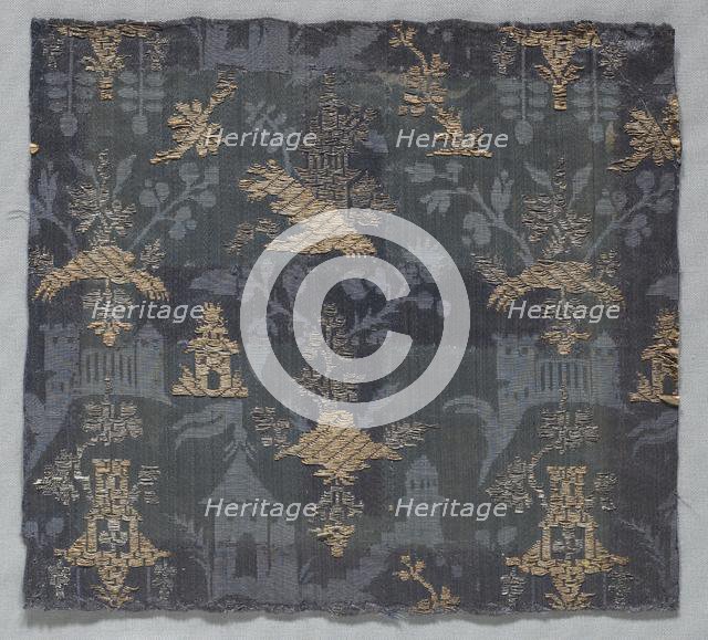 Brocaded Damask, 18th century (?). Creator: Unknown.