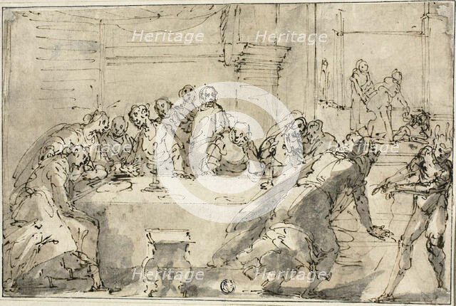 Last Supper, c.1622. Creator: Giulio Benso.
