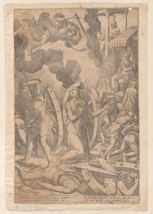 Martyrdom of Saint Catherine of Alexandria, 1567. Creator: Mario Cartaro.