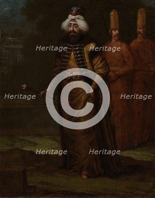 Sultan Ahmed III (1673-1736), c. 1729. Artist: Vanmour (Van Mour), Jean-Baptiste (1671-1737)