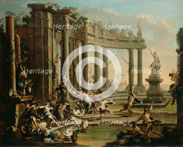 Bacchanale, about 1720-1730. Creator: Alessandro Magnasco.