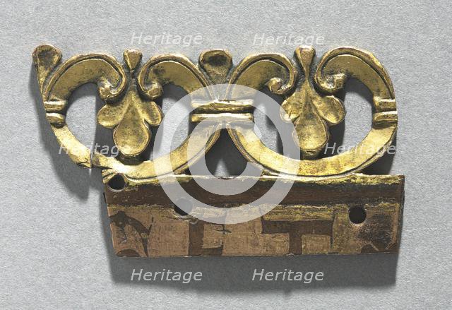 Fragment of an Ornamental Crest from a Reliquary Shrine, c. 1165-1180. Creator: Unknown.