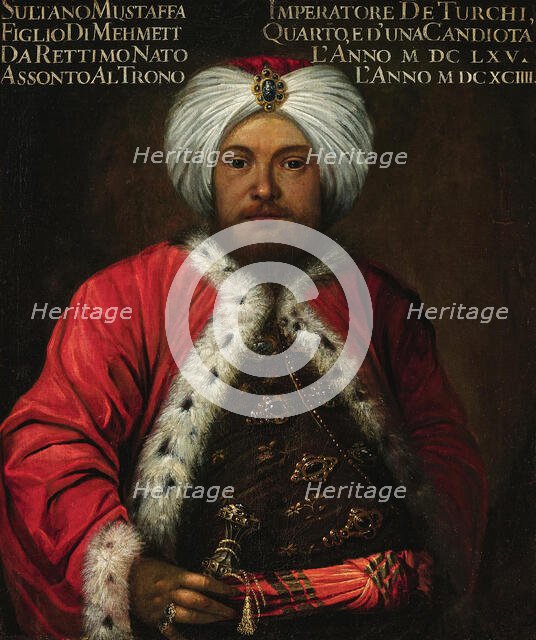 Portrait of Sultan Mustafa II (1664-1703) , um 1700. Creator: Anonymous.