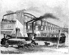 Moerdyck Bridge on Diep (Netherlands), one of the longest in the world, crossed by the railroad R…
