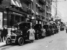 1910 Darracq taxis, New York, c1910. Artist: Unknown