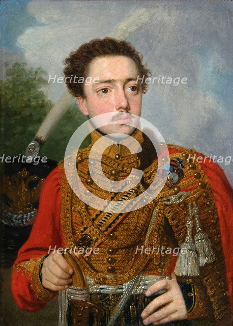 Portrait of Pavel Semyonovich Masyukov, 1817. Artist: Borovikovsky, Vladimir Lukich (1757-1825)