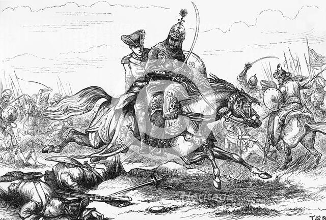 'Escape of Lieutenant Goreham', c1891. Creator: James Grant.