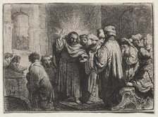 The Tribute Money, c. 1635. Creator: Rembrandt van Rijn (Dutch, 1606-1669).