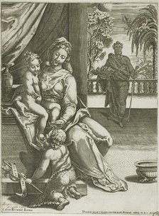 Virgin and Child with Saint John, 1575. Creator: Diana Mantuana.