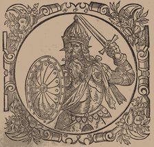 Mindaugas, King of Lithuania (From: Sarmatiae Europeae desscriprio... by A. Guagnini), 1578. Artist: Anonymous  