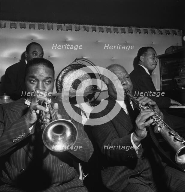 Portrait of Freddie Moore, Hot Lips Page, Sidney Bechet, and Lloyd...Jimmy Ryan's (Club), N.Y., 1947 Creator: William Paul Gottlieb.