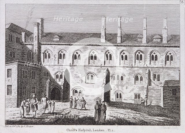 Christ's Hospital, London, 1784. Artist: James Record