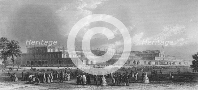 'A View of the Great Industrial Exhibition in Hyde Park', 1859. Artist: JC Armytage.