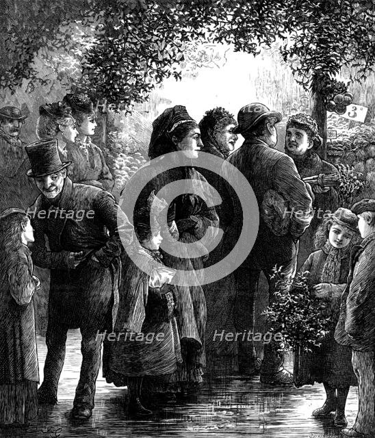 Christmas Marketing, 1873. Creator: Joseph Swain.