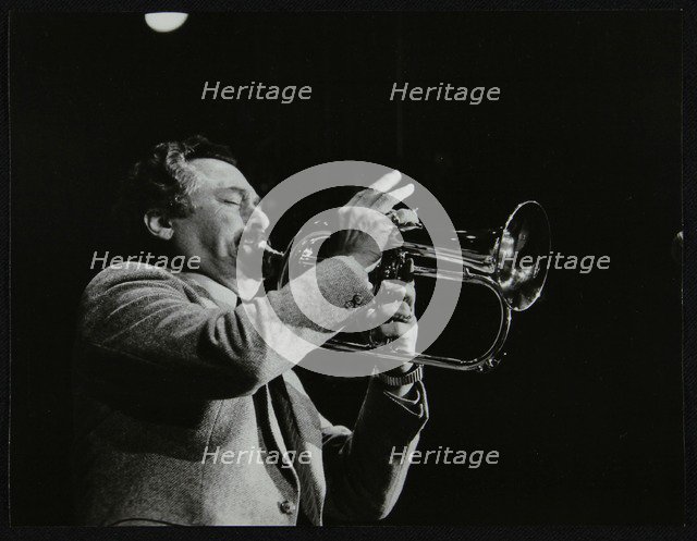 Shorty Rogers playing the flugelhorn, Hemel Hempstead, Hertfordshire, 1983. Artist: Denis Williams