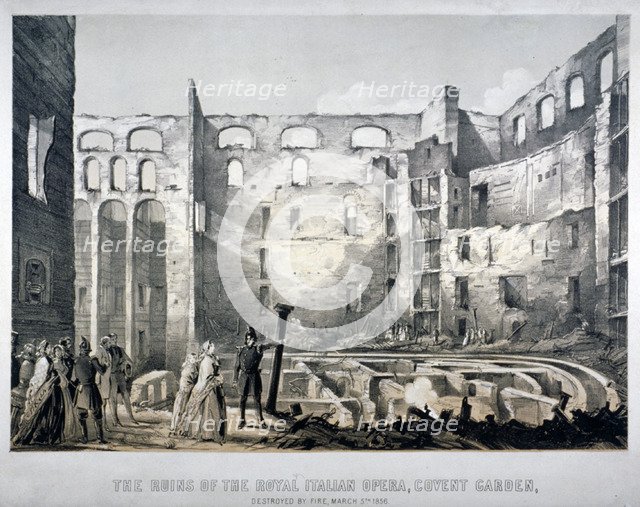 Royal Italian Opera House, Covent Garden, London, 1856. Artist: Anon