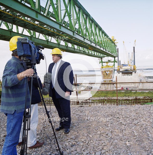 Second Severn Crossing, M4, New Passage, Pilning and Severn Beach, Gloucestershire, 13/08/1993. Creator: John Laing plc.