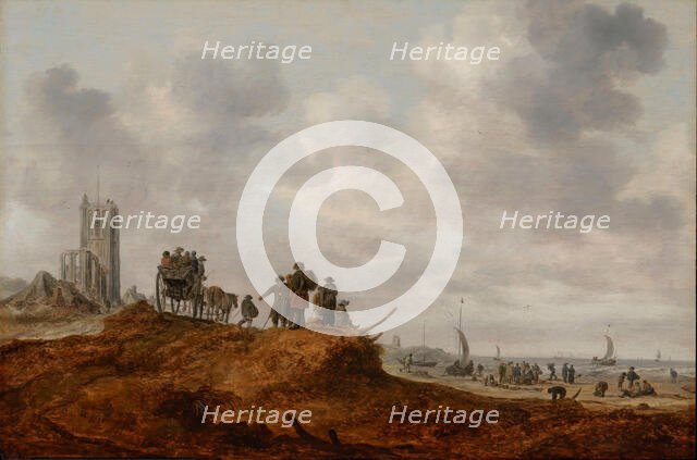 The Old Church at Egmond aan Zee, 1634. Creator: Jan van Goyen.