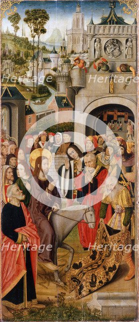 The Entry of Christ into Jerusalem', second half of the 15th century. Creator: Master of the Thuison Altarpiece (active 15th century).