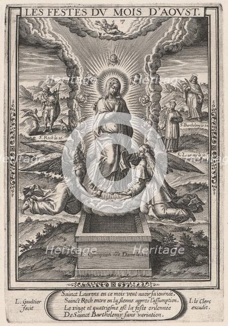 Les Festes du mois d'Aoust (August: The Assumption), 1603. Creator: Leonard Gaultier.