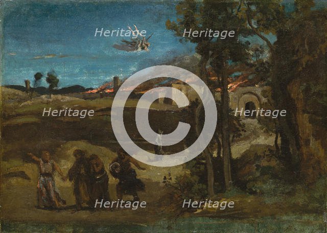 Study for "The Destruction of Sodom", 1843. Creator: Jean-Baptiste-Camille Corot.