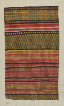 Carpet Sample, c. 1940. Creator: Alice Braun.
