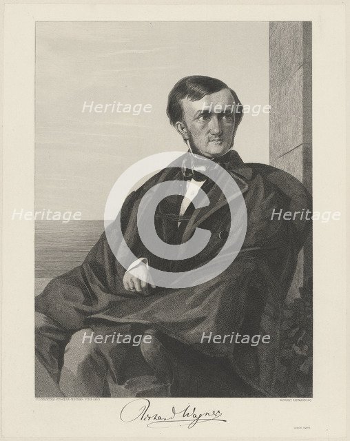 Portrait of the Composer Richard Wagner (1813-1883), 1853.