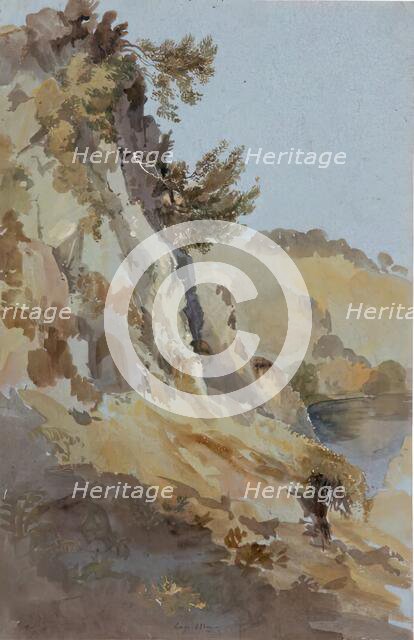 Lago Agnano and the Grotta del Cane, 1825. Creator: James William Giles.