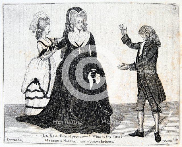 Sarah Siddons, English actress, 1784.  Artist: John Kay